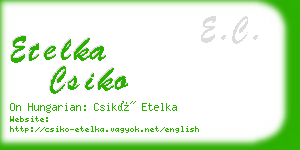 etelka csiko business card